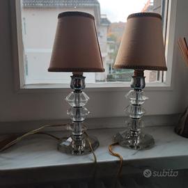 rara coppia lampade da tavolo anni 40