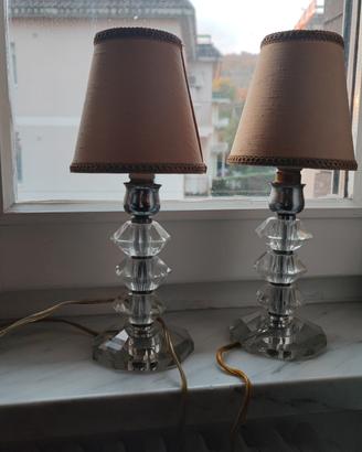 rara coppia lampade da tavolo anni 40