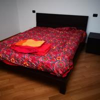 Letto matrimoniale artigianale wenge