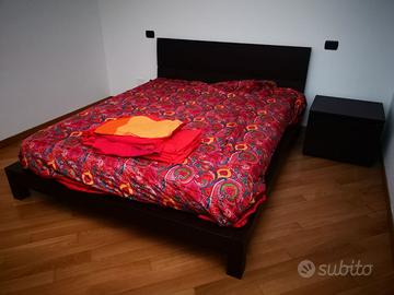 Letto matrimoniale artigianale wenge