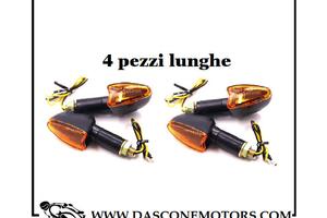 4 frecce universali Moto nere con gemma arancione