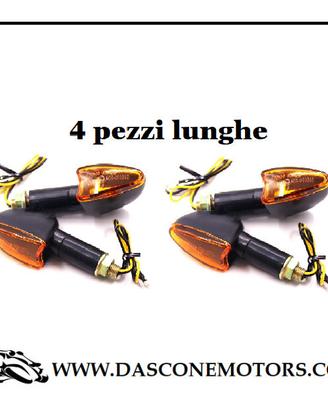 4 frecce universali Moto nere con gemma arancione