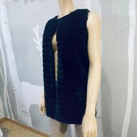 Gilet  eco pelliccia nero Zuiki tg.XS/S/M