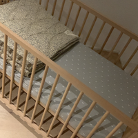 lettino ikea legno con materasso