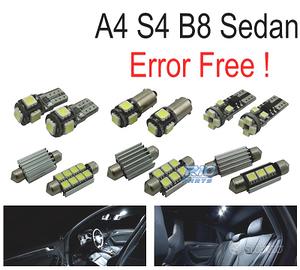 KIT 15 LAMPADE LED INTERNE PER AUDI A4 S4 B8 SALOO