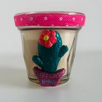 Candela fatta a mano. Idea per Natale