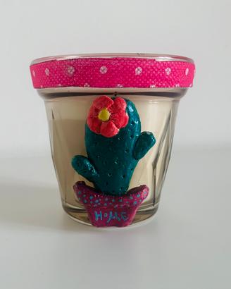 Candela fatta a mano. Idea per Natale