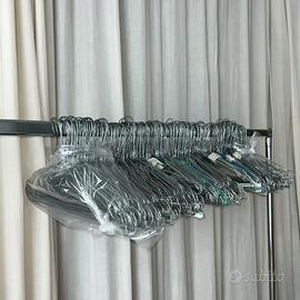 Stock q.tà 165 Grucce lavanderia acciaio 40cm