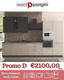 Cucin moderna lineare - elettrodomestici PROMO