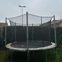 trampolino elastico tondo 4m