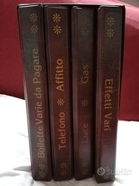 Raccoglitori bollette per casa in cofanetto