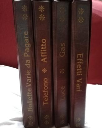 Raccoglitori bollette per casa in cofanetto