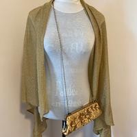 Set Cerimonia Bijoux Terner Pochette e Stola Oro