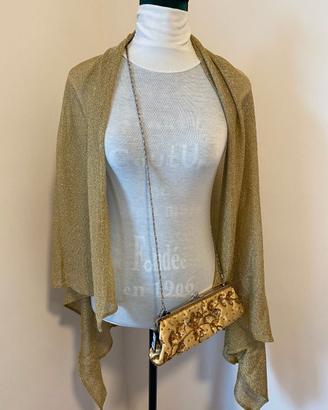 Set Cerimonia Bijoux Terner Pochette e Stola Oro