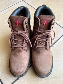 Stivali uomo Levi's in pelle nabuk marrore TG 42