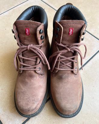 Stivali uomo Levi's in pelle nabuk marrore TG 42