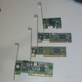 LOTTO Scheda Ethernet PCI/PCIE e RJ-11