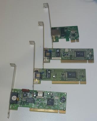 LOTTO Scheda Ethernet PCI/PCIE e RJ-11