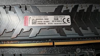 2 RAM hyperx predator 8 gb