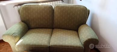 Coppia divani sfoderabili (tessuto verde) 