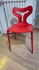 set 6 sedie calligaris area 51 rosse