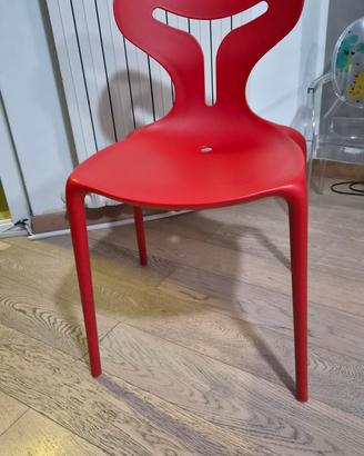 set 6 sedie calligaris area 51 rosse