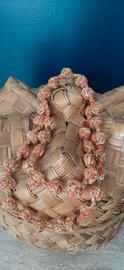 Collana uncinetto con sfere
