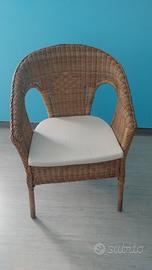 poltroncine in rattan Ikea 