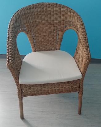 poltroncine in rattan Ikea 