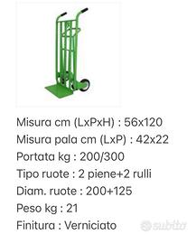 Carrello con ruote