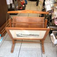 Porta riviste vintage pieghevole