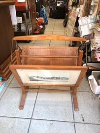 Porta riviste vintage pieghevole