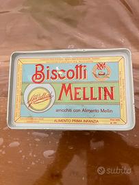 Scatola biscotti Mellin anni 60