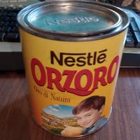 Scatola latta vintage NESTLE ORZORO Alt. cm.11,30