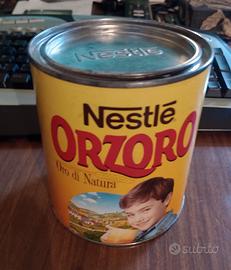 Scatola latta vintage NESTLE ORZORO Alt. cm.11,30