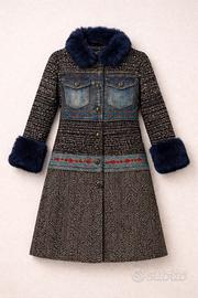 Cappotto donna Desigual donna con inserti tg 44