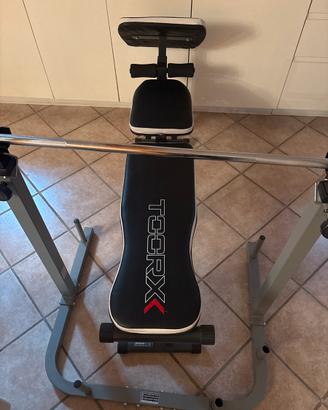 Panca Toorx, Rack e bilanciere professionale