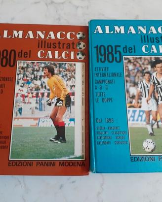 Lotto 2 Almanacchi Illustrati del Calcio Panini -