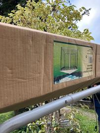 Gazebo ferro palo grosso con zanzariera 3x3