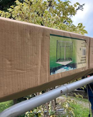 Gazebo ferro palo grosso con zanzariera 3x3