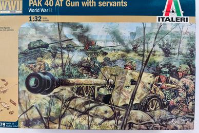 KIT cannone 75 mm Pak 40 ITALERI scala 1:32 