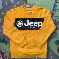 Felpa Jeep Gialla e camouflage 8/9 anni