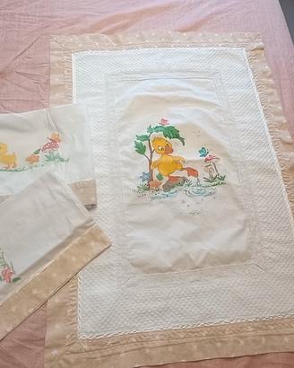 set lenzuola culla neonato 