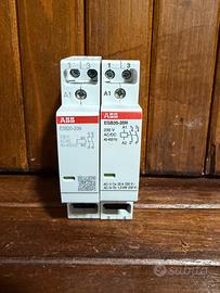 2 contattori ABB ESB20-20N 230V AC/DC pari al nuov