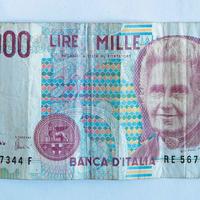 Banconota vintage 1000 LIRE MONTESSORI
