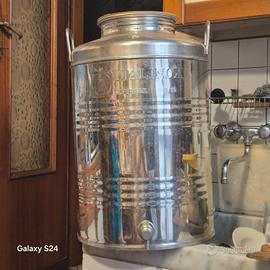 bidone acciaio per alio d'oliva