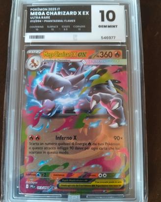 Pokémon Mega Charizard X EX 10 Gem Mint
