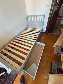 Letto ikea nuovo con doghe e contenitori