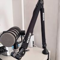 Kit Rode Completo – Asta PSA1+, Microfono PodMic +