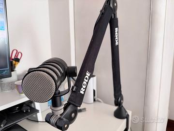 Kit Rode Completo – Asta PSA1+, Microfono PodMic +